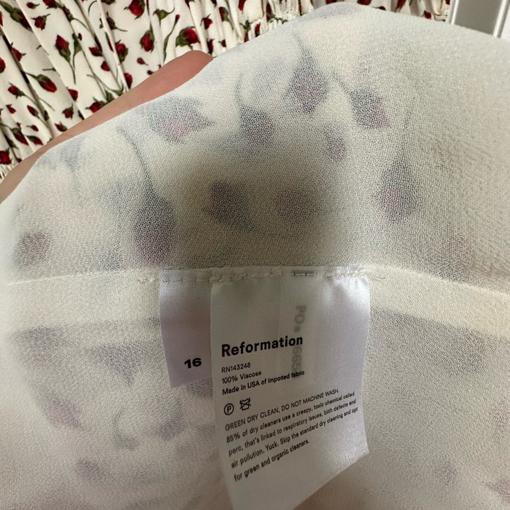 NWOT Reformation Jo dress - Picture 4 of 5